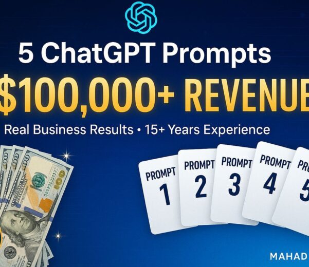 5 ChatGPT Prompts To Make $100,000+ With AI